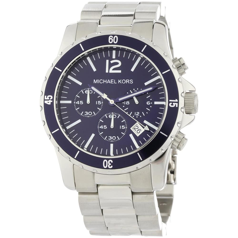 Mk8123 Orologio Da Polso Quartz Acciaio Inossidabile Argento - Foto 1