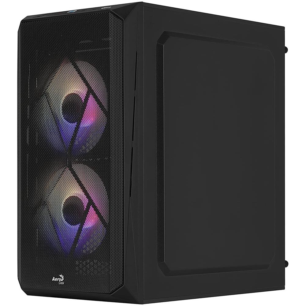 Case CS107V2 Mini Tower Micro-ATX / Mini-ITX 1 Porte USB 3.0 Colore Nero (Finestrato)  - Foto 2