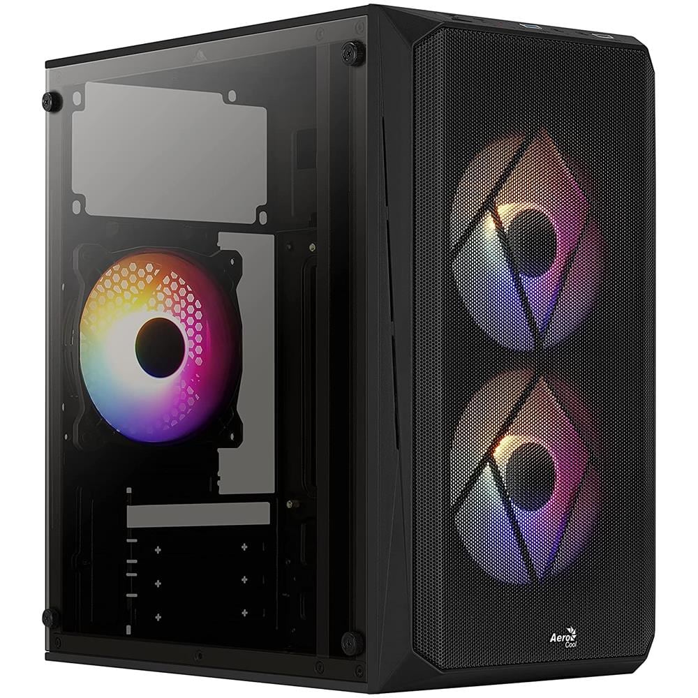 Case CS107V2 Mini Tower Micro-ATX / Mini-ITX 1 Porte USB 3.0 Colore Nero (Finestrato)  - Foto 7