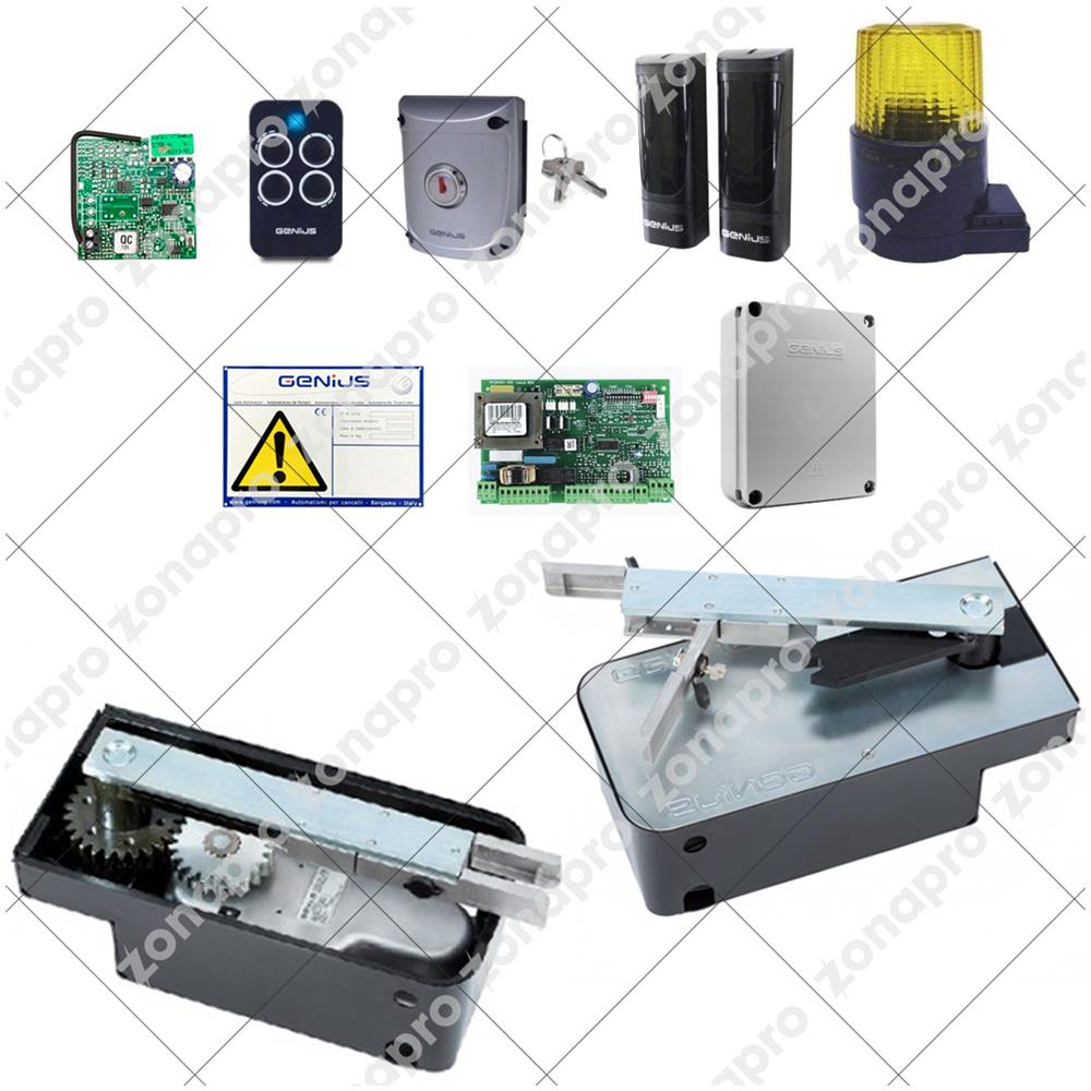 Kit Per Cancello A Battenti 25 Mt 250 Kg 24v Diablo Kit 433 Mhz 5170206 - Foto 2