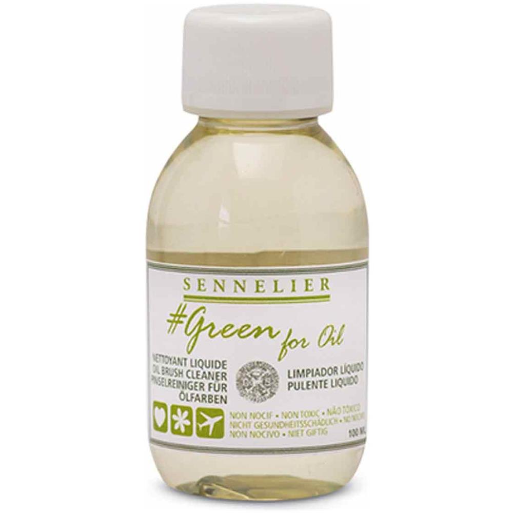 Pulente Liquido Per Spazzole Green For Oil 100 Ml - Non Nocivo - Foto 1