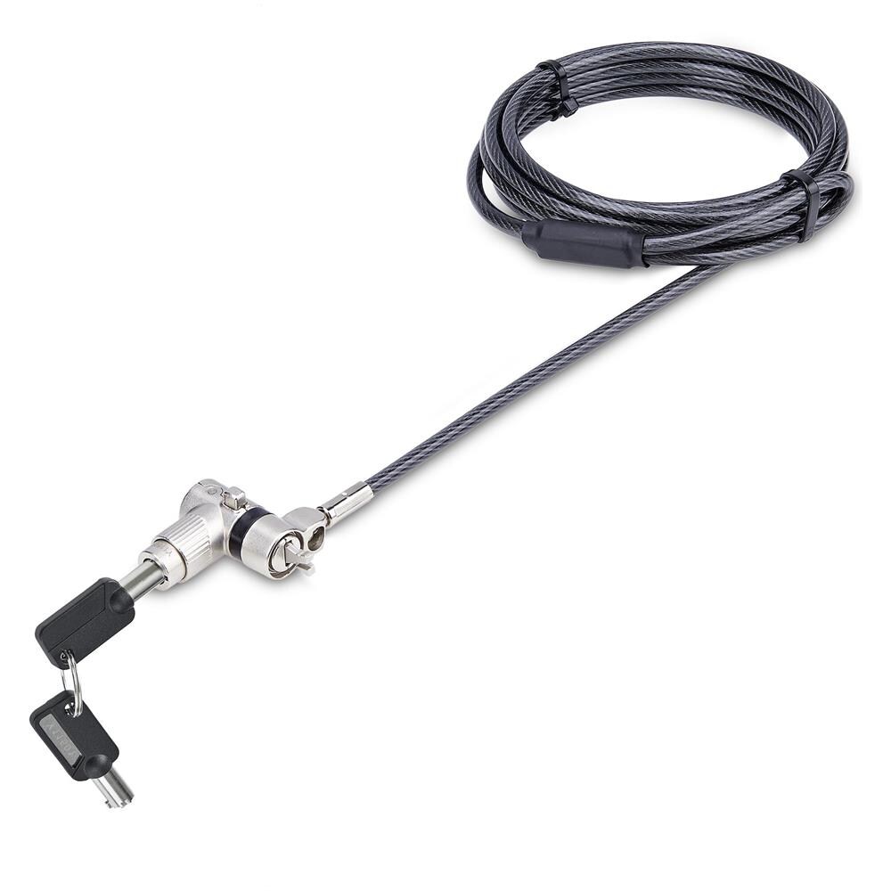 Cavo di Sicurezza Universale per Laptop (2m), Dispositivo di Blocco per Notebook Compatibile con Noble Wedge /Nano /K-Slot, Serratura con Chiave, Cavo in Acciaio al Carbonio Antifurto Resistente al Taglio - Foto 1
