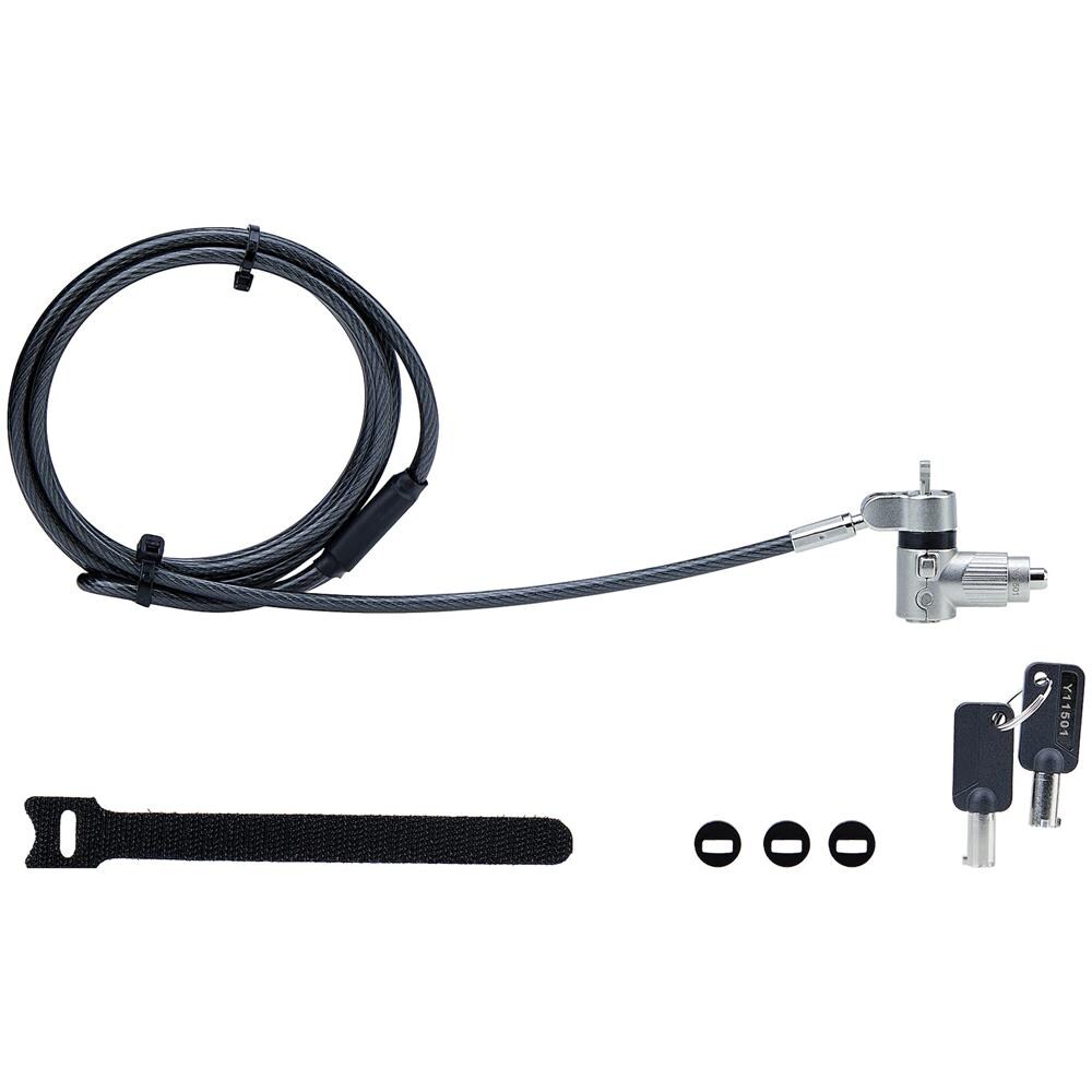 Cavo di Sicurezza Universale per Laptop (2m), Dispositivo di Blocco per Notebook Compatibile con Noble Wedge /Nano /K-Slot, Serratura con Chiave, Cavo in Acciaio al Carbonio Antifurto Resistente al Taglio - Foto 8