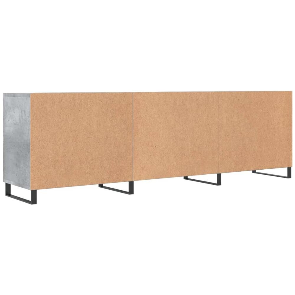 Mobile Porta Tv Grigio Cemento 150x30x50cm In Legno Multistrato - Foto 7