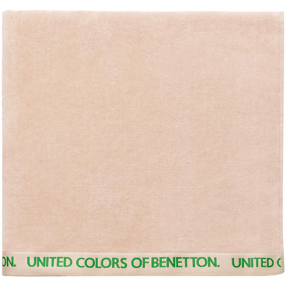 Asciugamano Da Spiaggia 90x160cm 380gsm 100% Di Velluto Di Cotone Beige Con Neutro Be - Foto 1