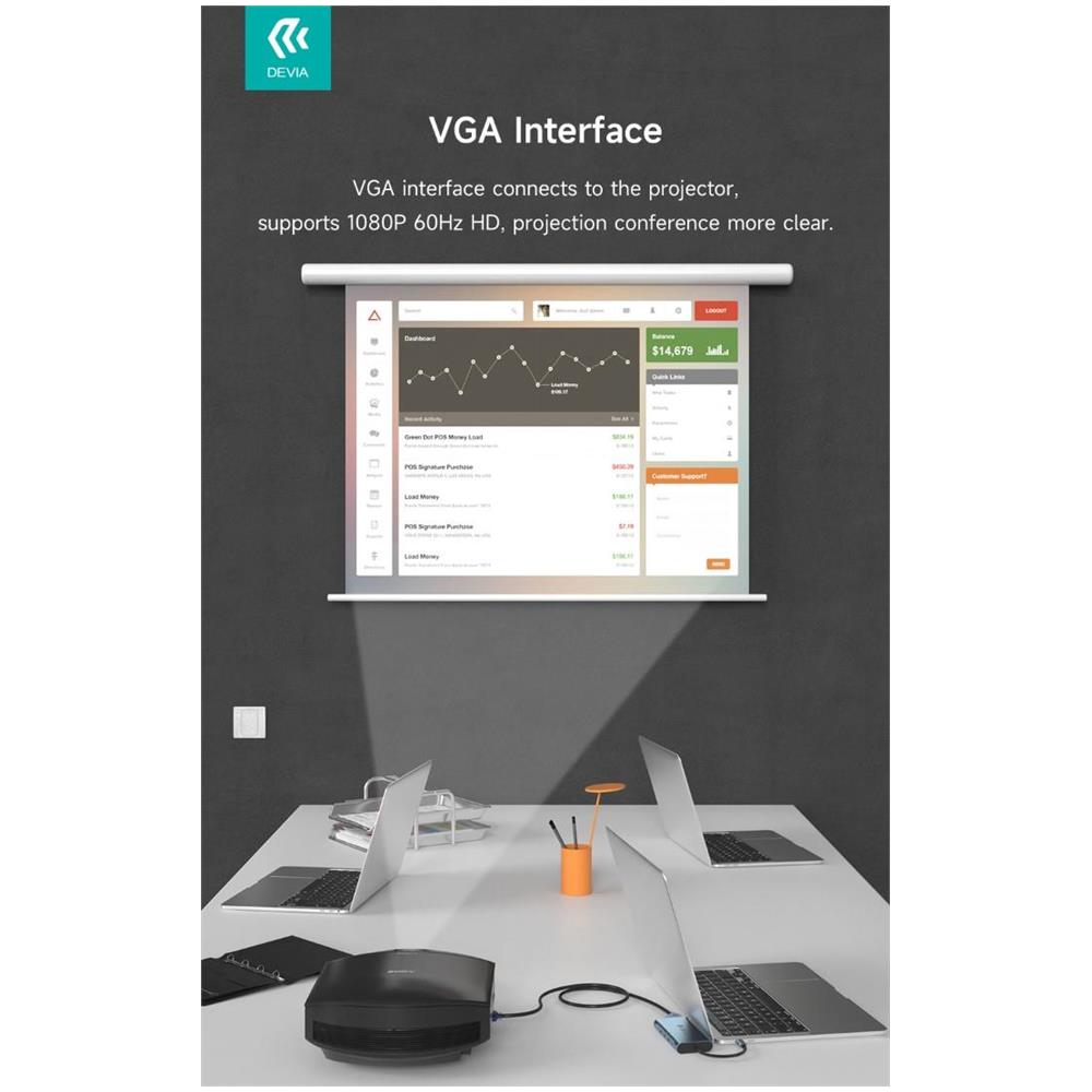 Leopard 11 In 1 HUB USB-C 3.1 to PD+USB-C+USB3.0*3+HDMI+VGA+RJ45+SD /TF+Audio3.5 - Foto 2