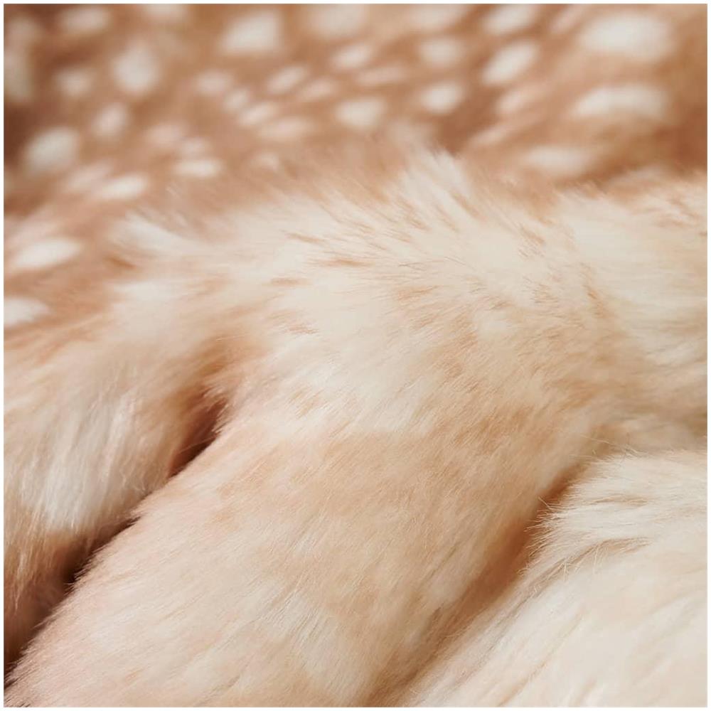 Cappotto da Bambina in Pelliccia Sintetica Cognac 116 - Foto 7