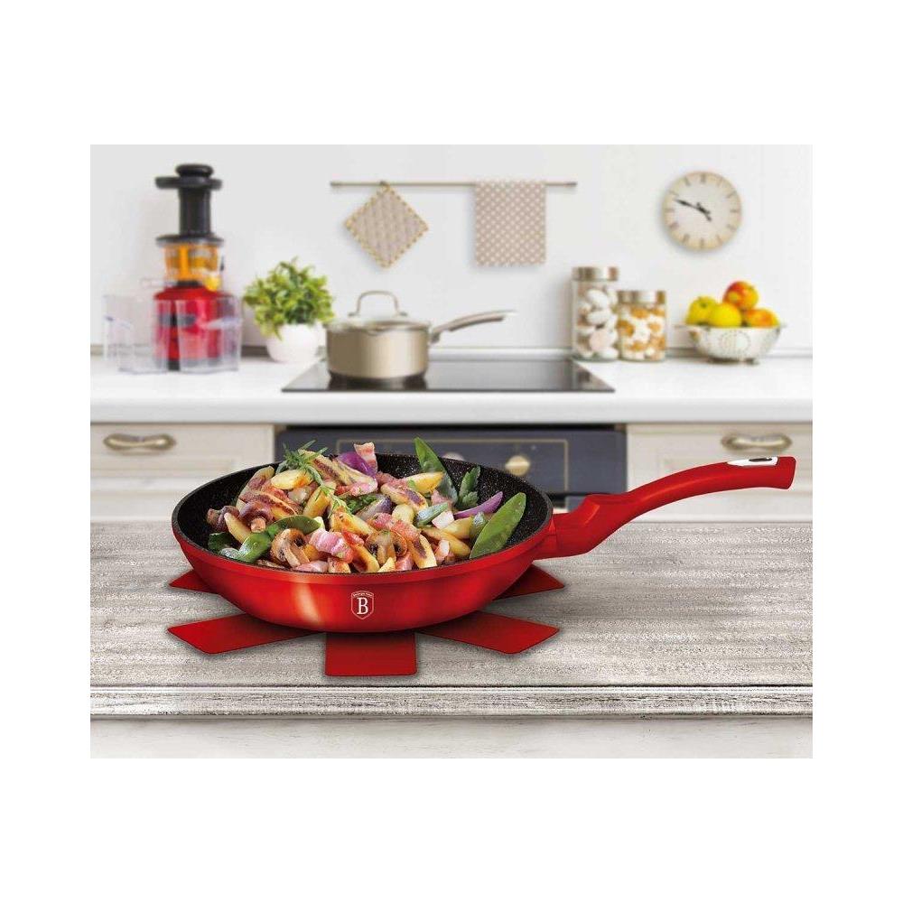 BH-1226 Set di pentole in granito Red Metallic Line - Foto 5