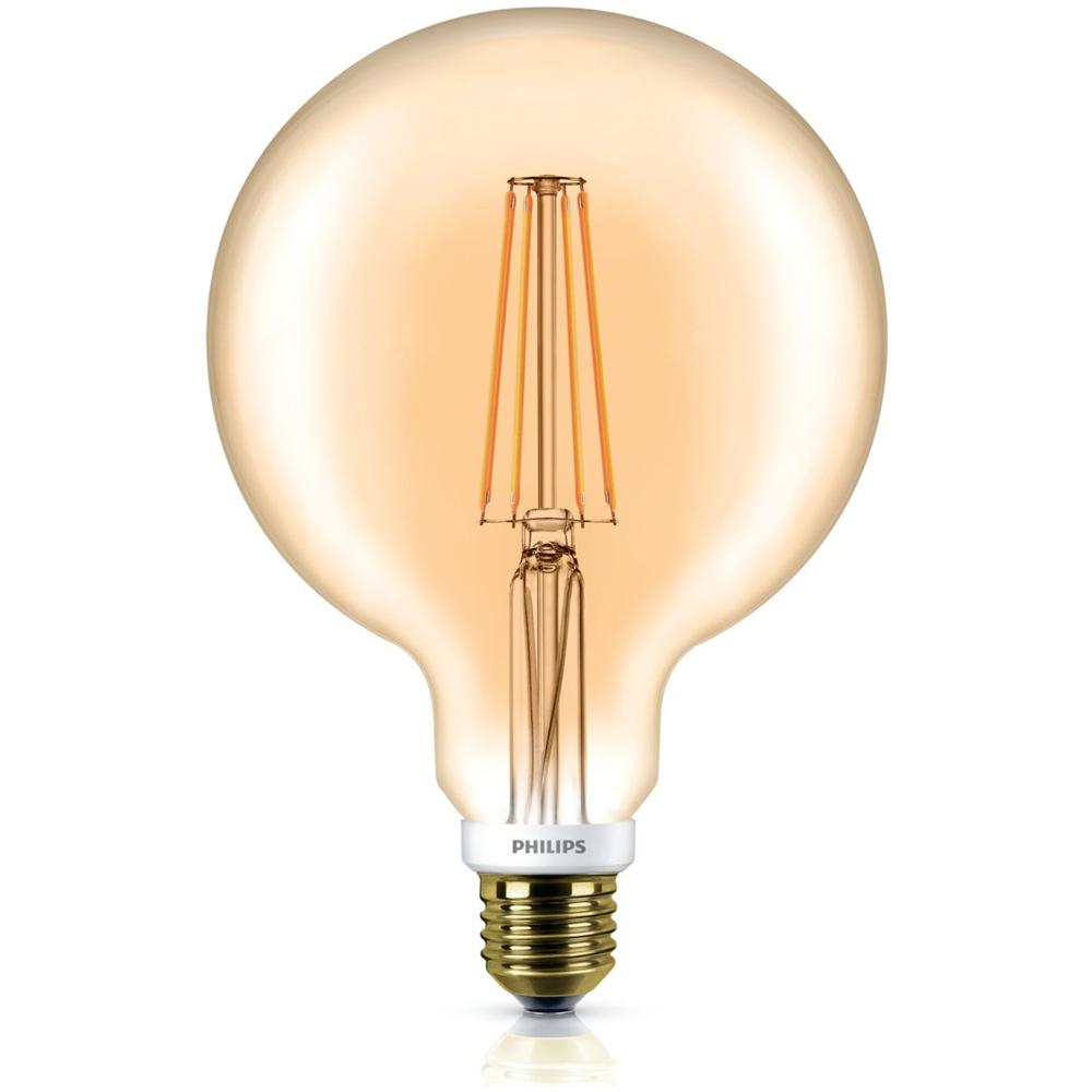 Lampadina Led Filament Classic 50W G120 Attacco E27 2000K Gold Dimmerabile - Foto 1