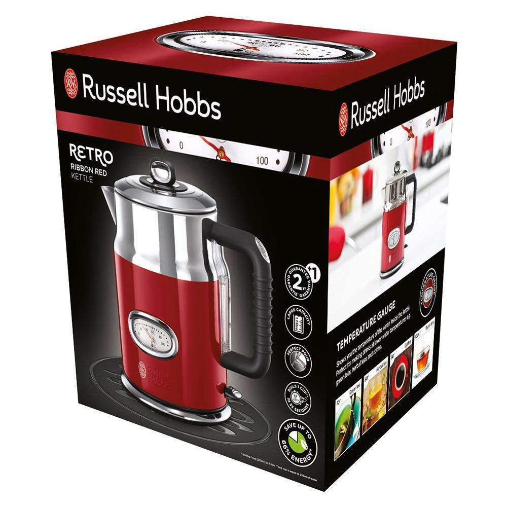 Bollitore Retro Red Ribbon 21670-70 Bolle in 55 Secondi 1,7 Litri 2400 Watt - Foto 2