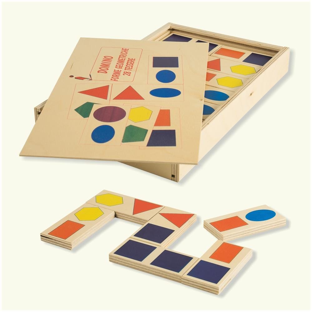 Domino Forme Geometriche - Giocare Imparando A Riconoscere E Associare Le Forme Geometriche. - Foto 1