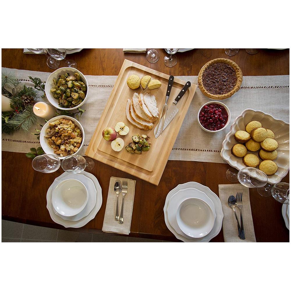 Reversible Maple Cutting Board 21 Inches X 15 Inches X 2.25 Inches With Juice Moat Maple - Foto 2