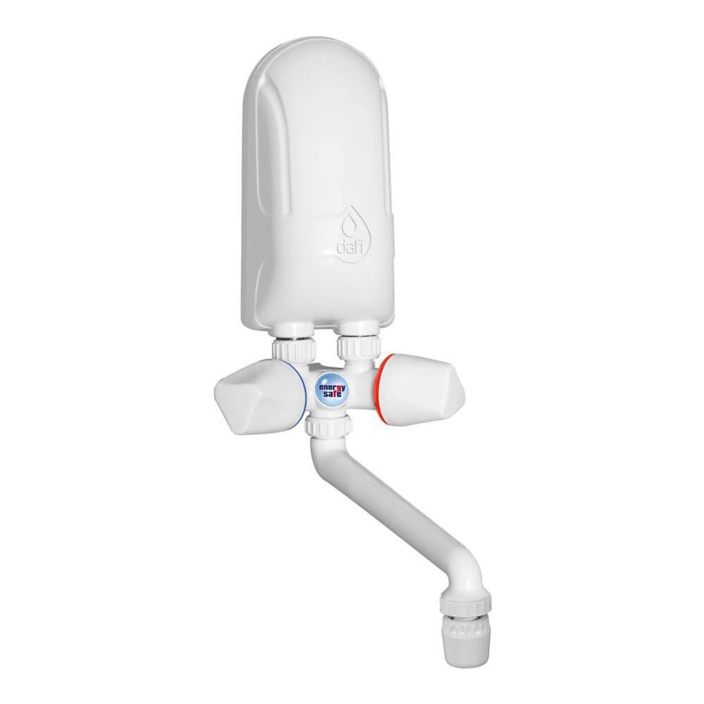 Immediata Elettrico Riscaldatore Di Acqua Calda Di Lavaggio Della Caldaia Mano 5,5 Kw Beccuccio Di Plastica Bianca - Foto 1