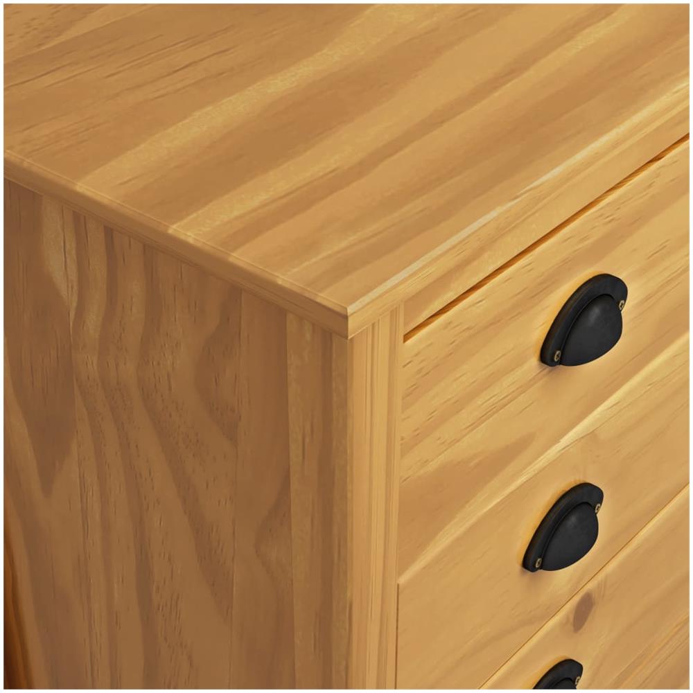 Credenza Hill Range 79x40x80 cm Legno Massello di Pino - Foto 2