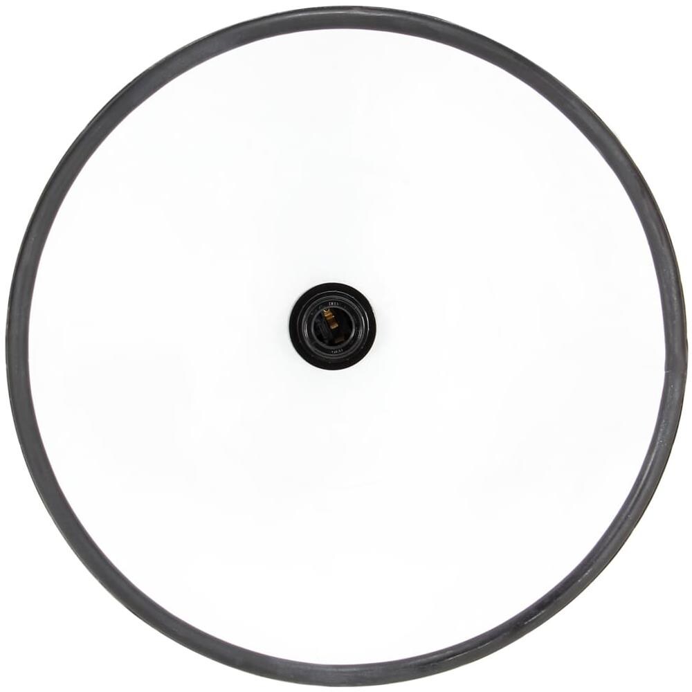 Lampada A Sospensione Industriale 25 W Nero Spento Rotonda 30cm - Foto 10