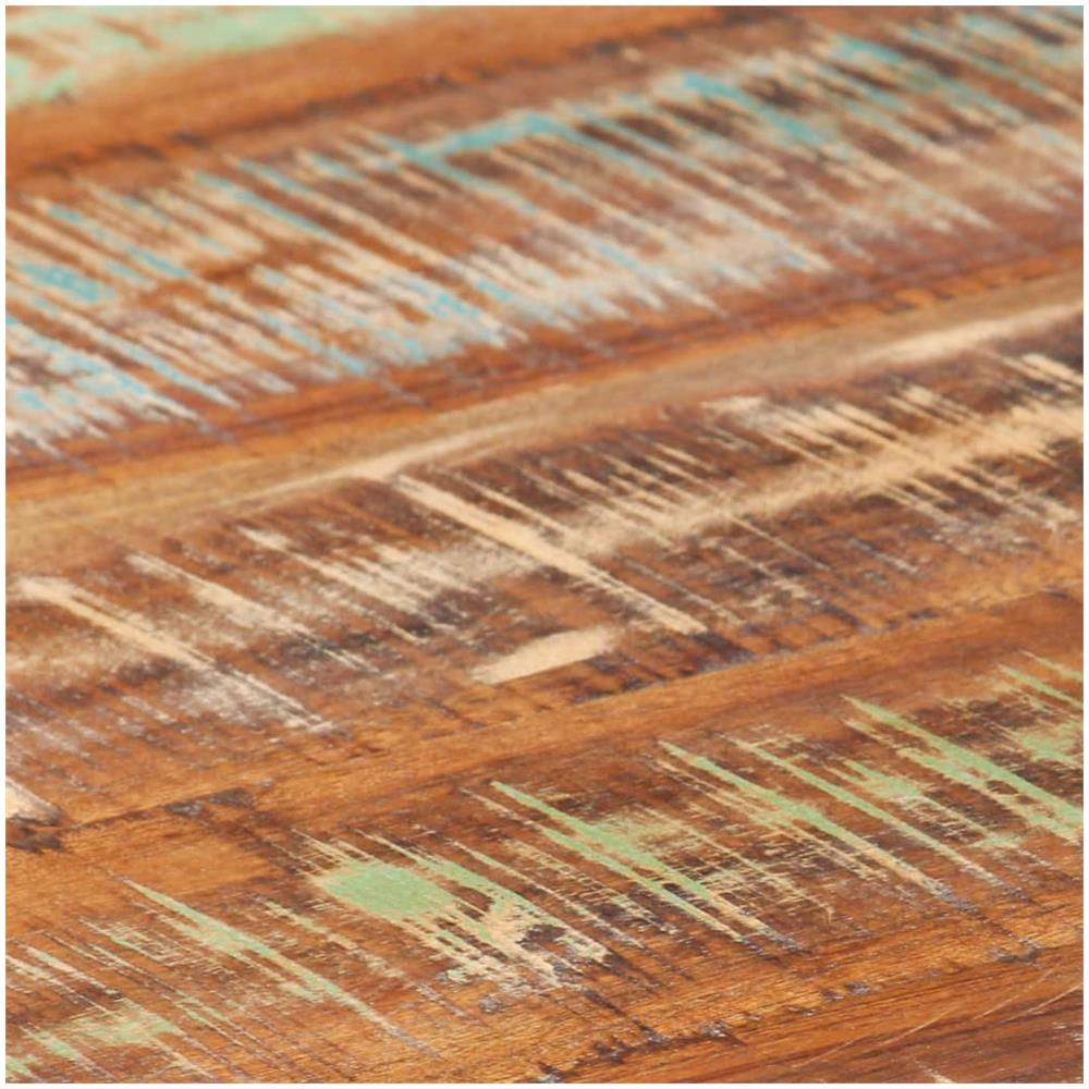 Tavolino Da Caff Bianco 68x68x30 Cm In Legno Di Recupero - Foto 2