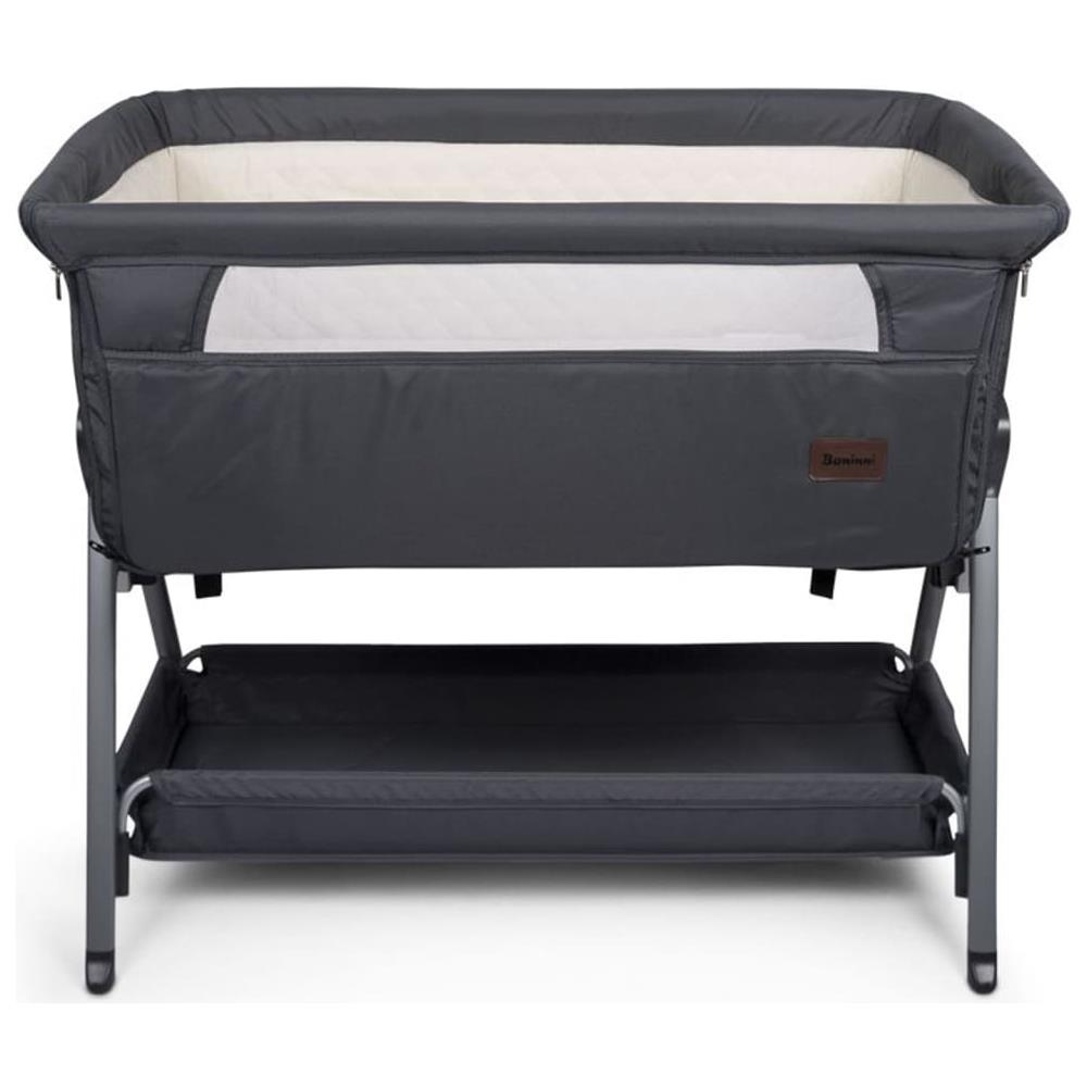 Culla da Letto per Neonati Elia 92x55x82 cm Grigio Scuro - Foto 2