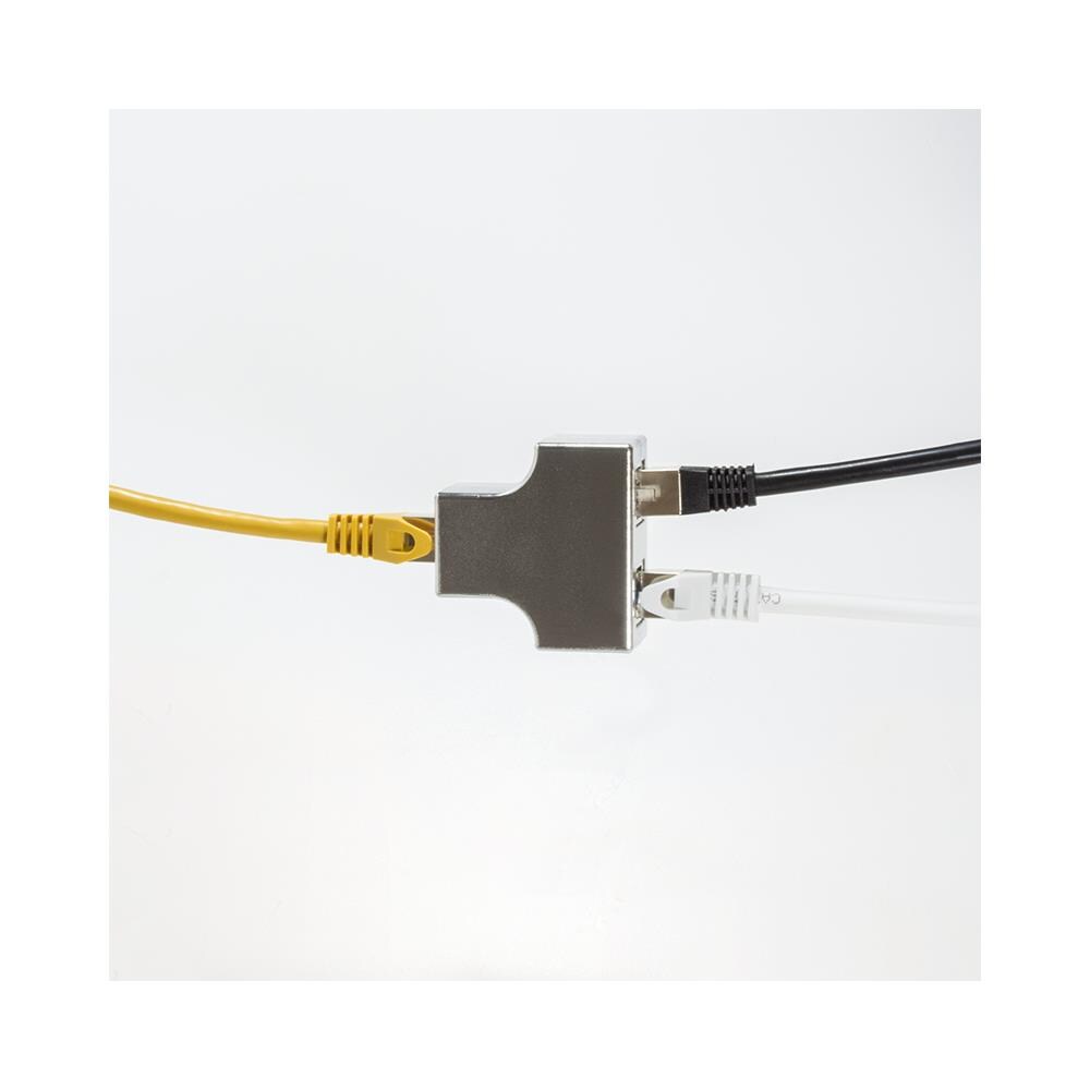 MP0037 RJ-45 2 x RJ-45 Argento cavo di interfaccia e adattatore - Foto 3