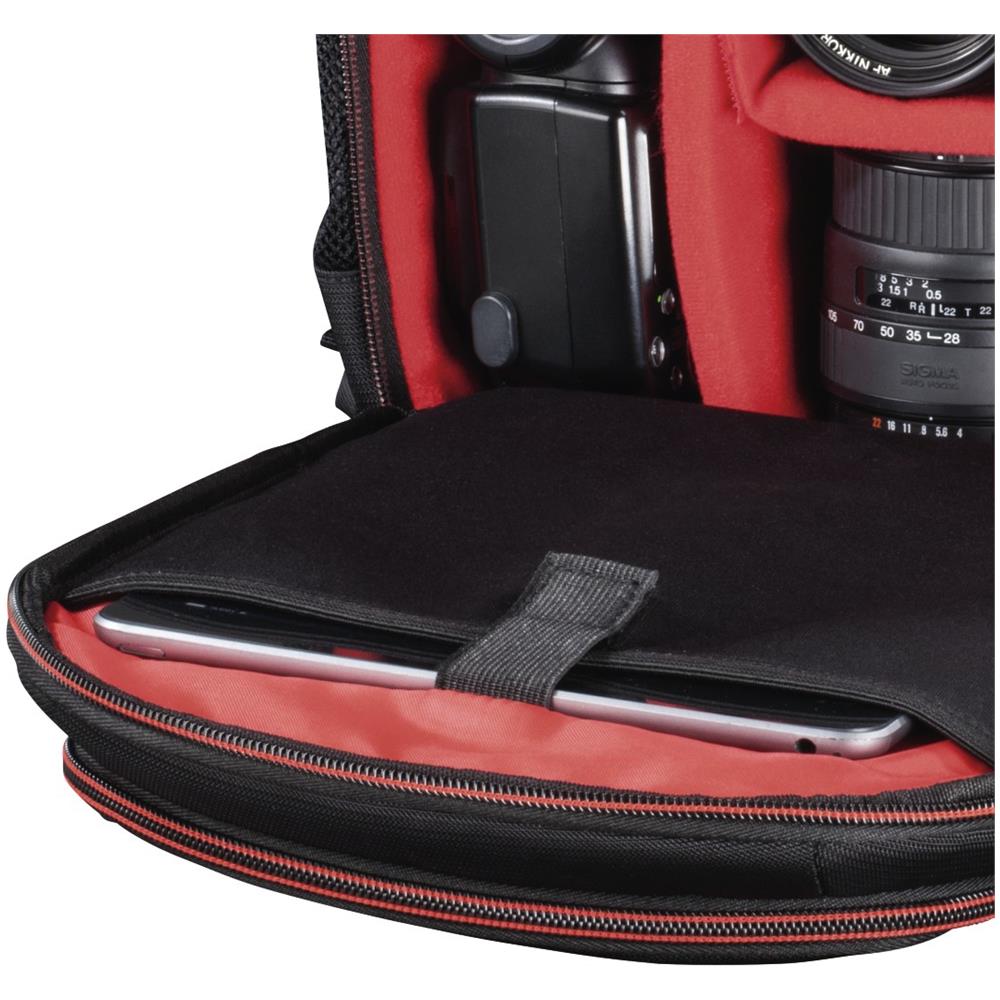 Miami Zaino Nero, Rosso - Foto 6