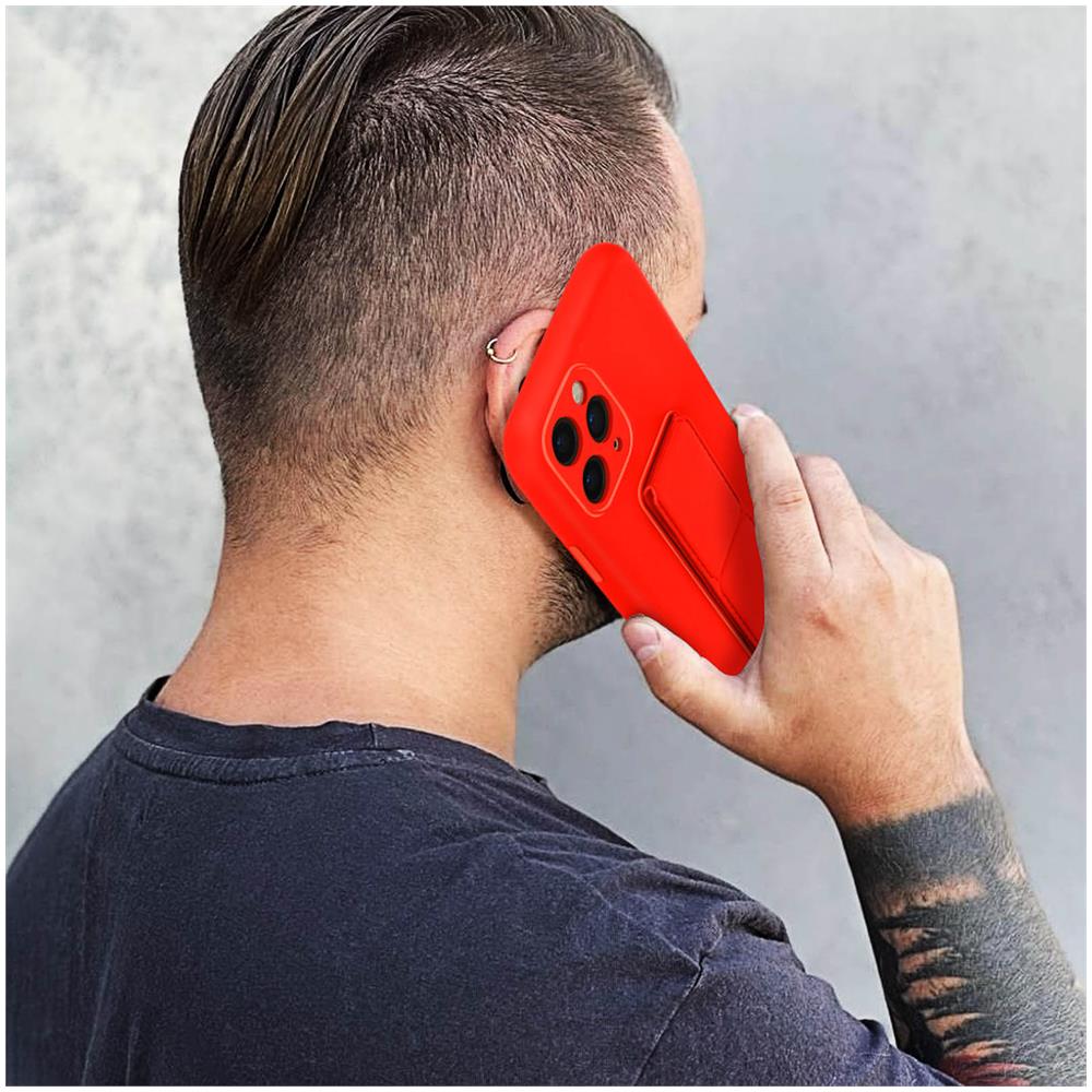 Cover Per Iphone 11 Pro Max Cavalletto Pieghevole Magnetico Wozinsky Rossa - Foto 5