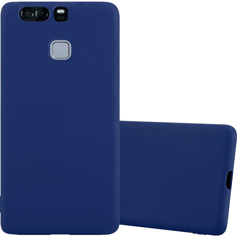 Custodia Compatibile Con Huawei P9 In Candy Blu Scuro - Coperchio Protettivo In Silicone Tpu Flessibile - Foto 1