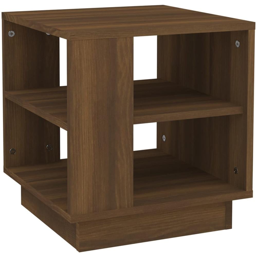 Tavolino Da Salotto Rovere Marrone 40x40x43cm Legno Multistrato - Foto 2