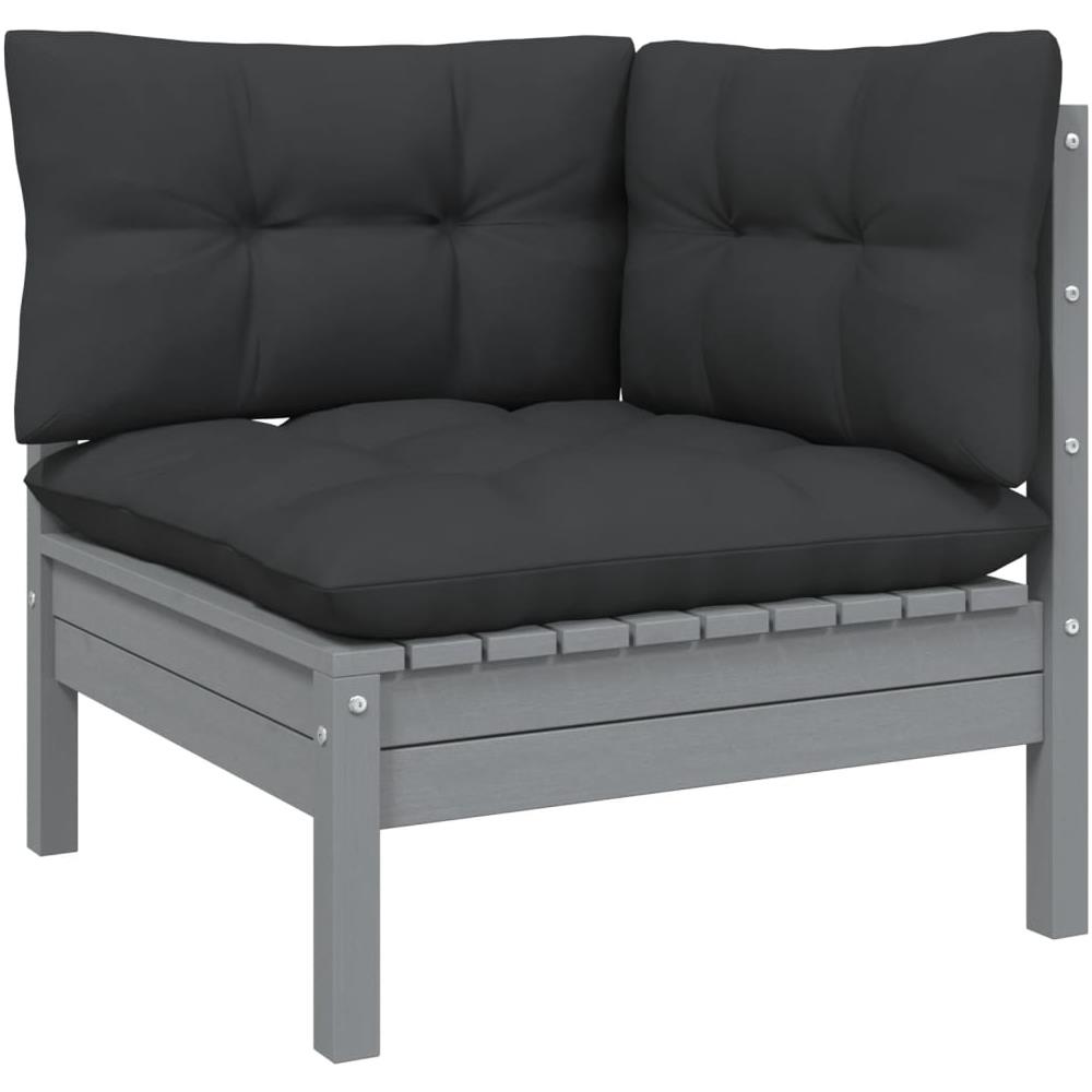 Set Divani Da Giardino 7 Pz Con Cuscini Legno Di Pino - Foto 3