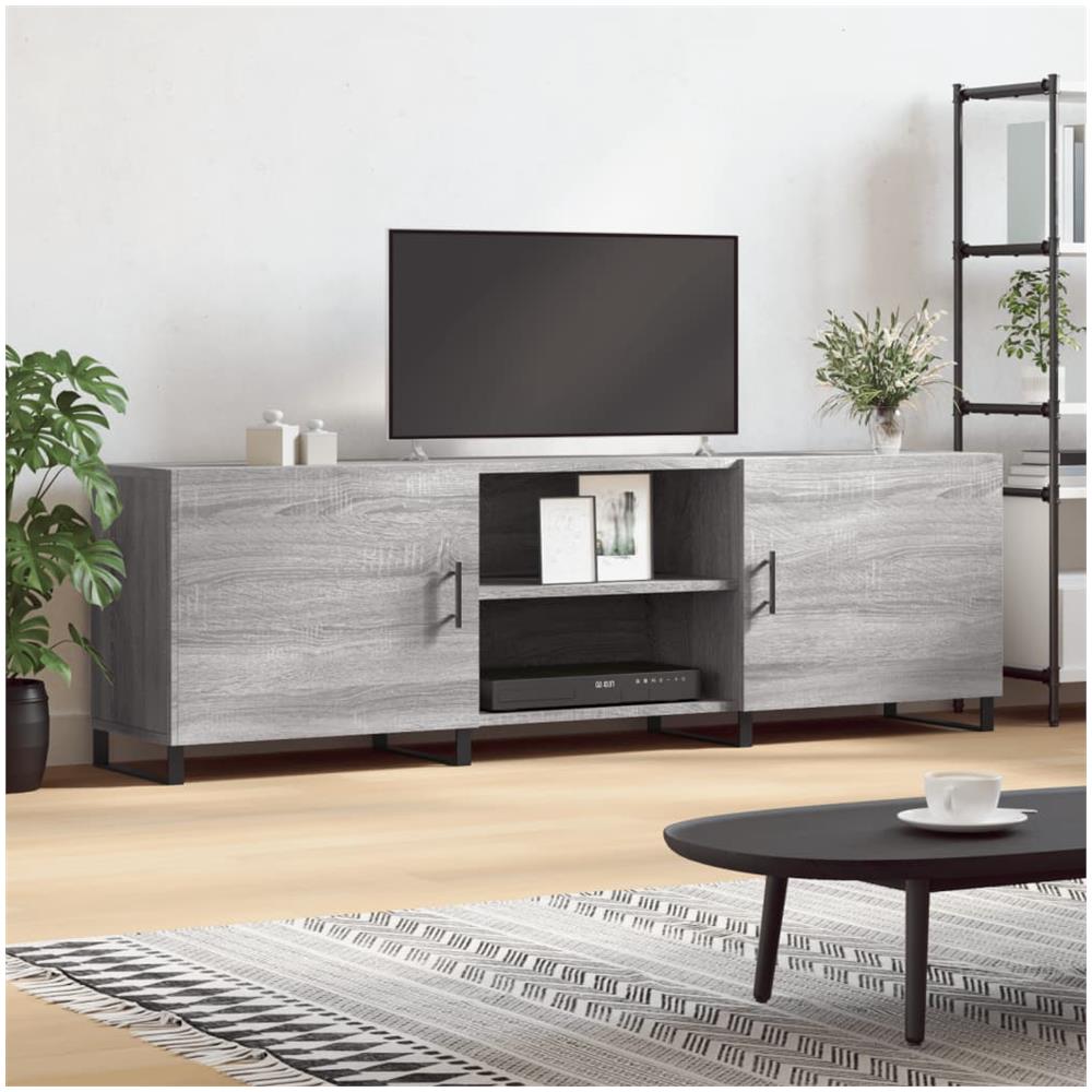 Mobile Porta Tv Grigio Sonoma 150x30x50 Cm In Legno Multistrato - Foto 1