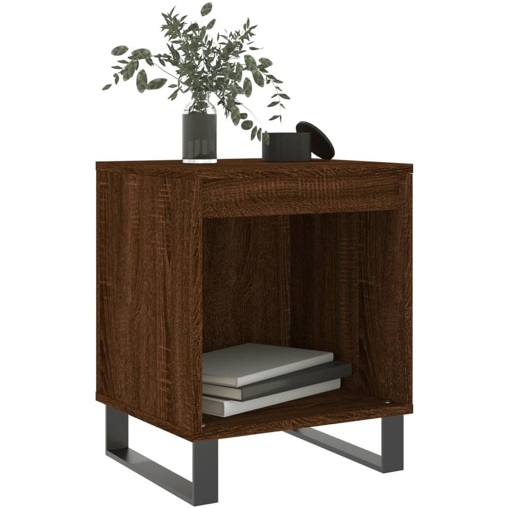 Comodini 2pz Rovere Marrone 40x35x50 Cm In Legno Multistrato - Foto 3