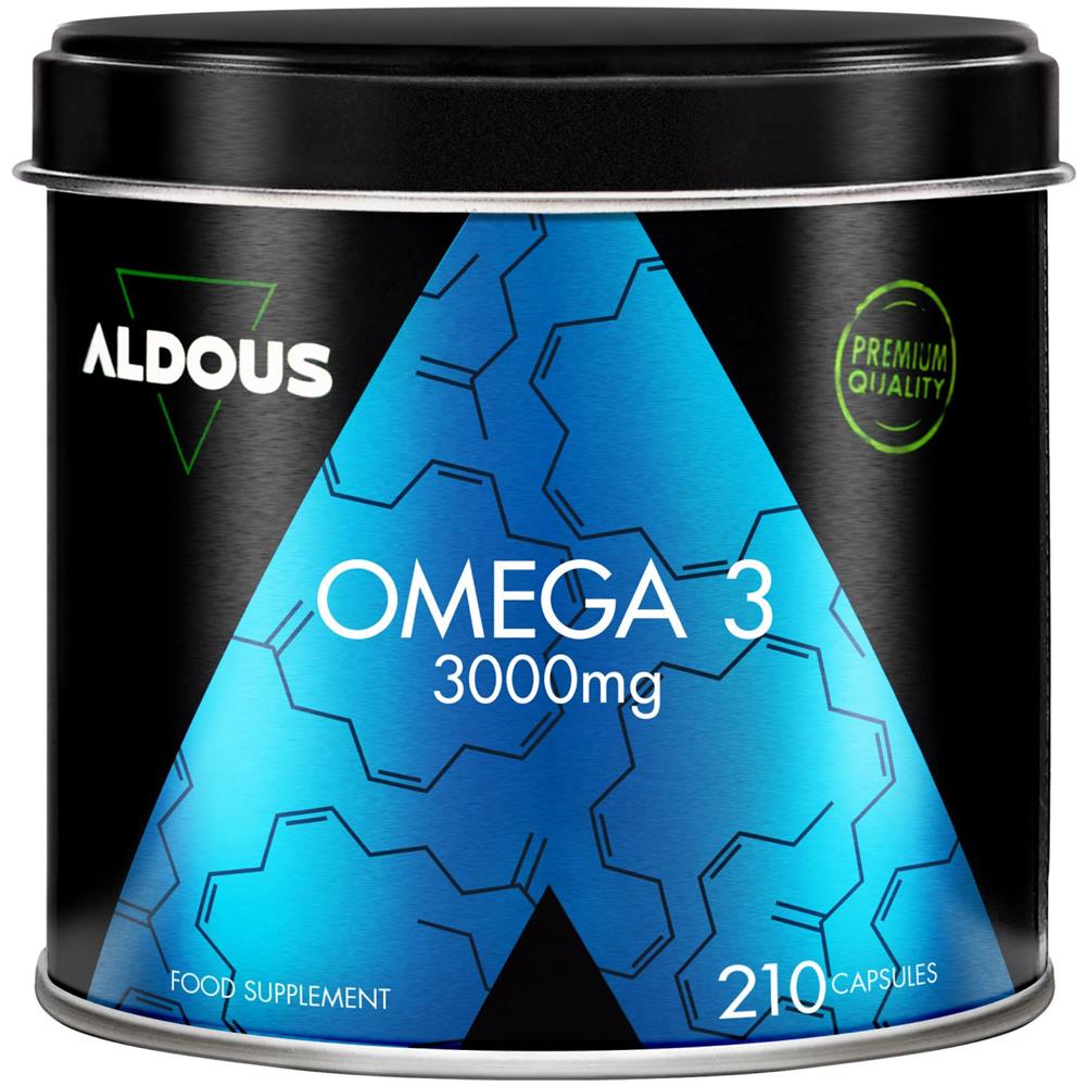 Omega 3 | Olio di pesce 3000 mg | 210 capsule softgel | Aldous - Foto 1