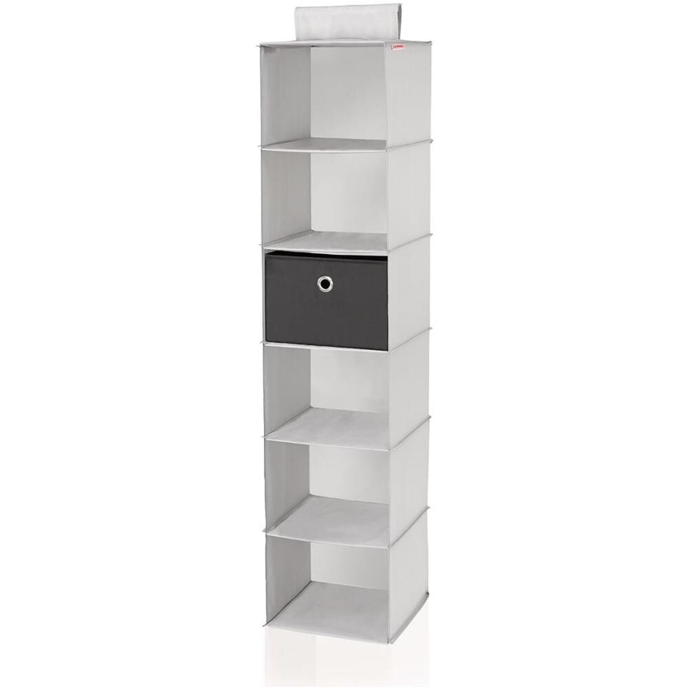 Scaffale Da Armadio Appendere Grigio 30x30x125 Cm 80004 - Foto 2