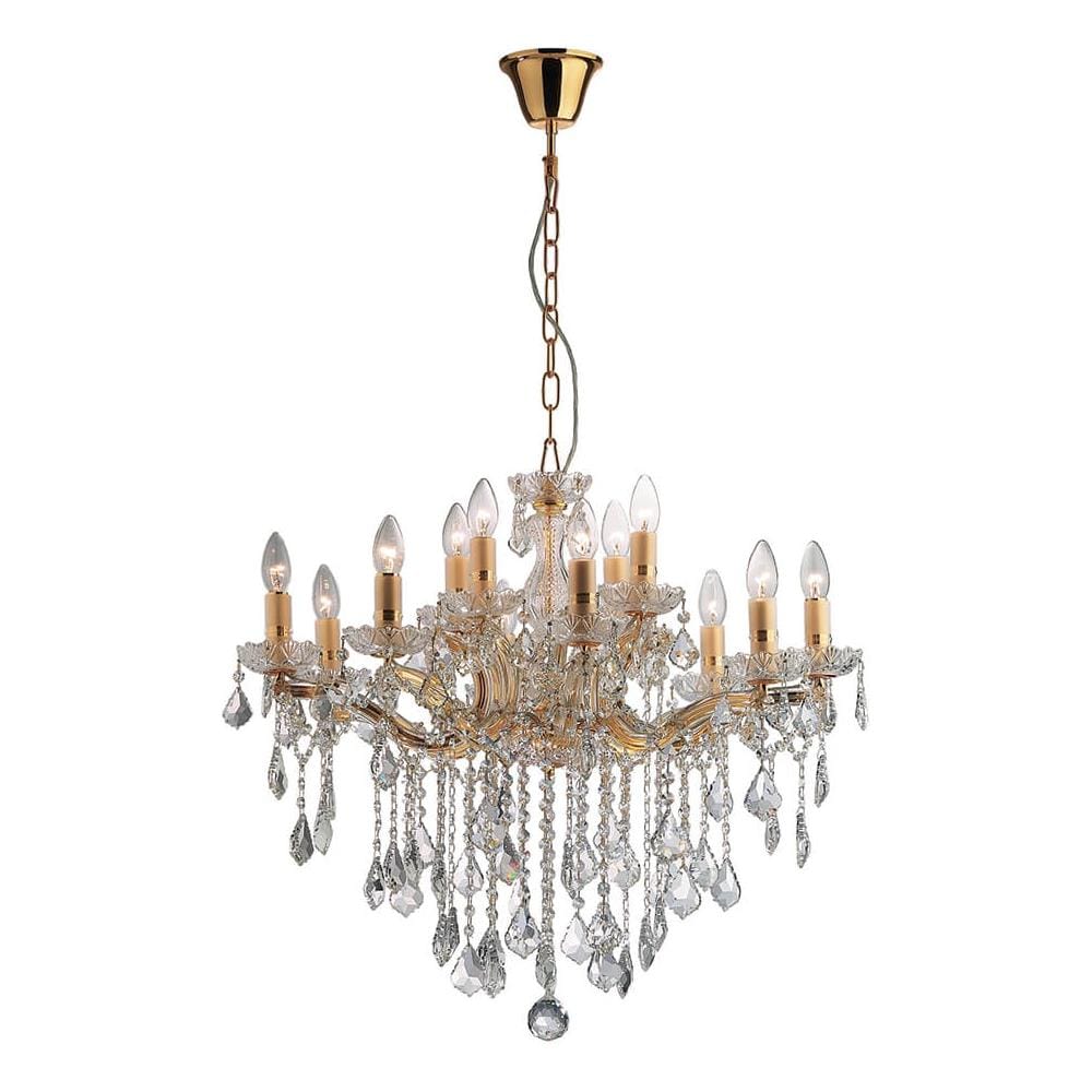 Lampada A Sospensione 12 X 40w E14 Oro - Foto 1