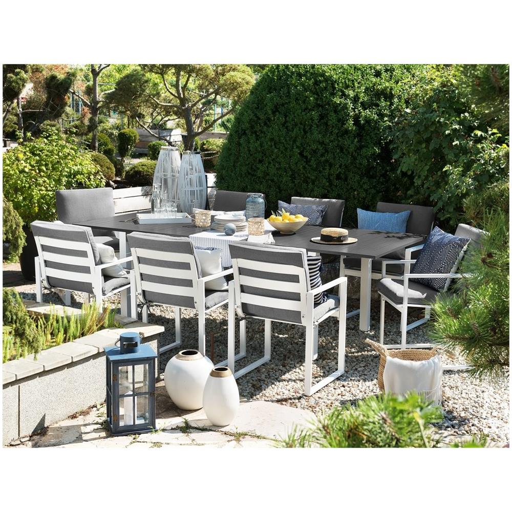 Set Da Giardino Tavolo E 8 Sedie In Alluminio Pancole - Foto 1