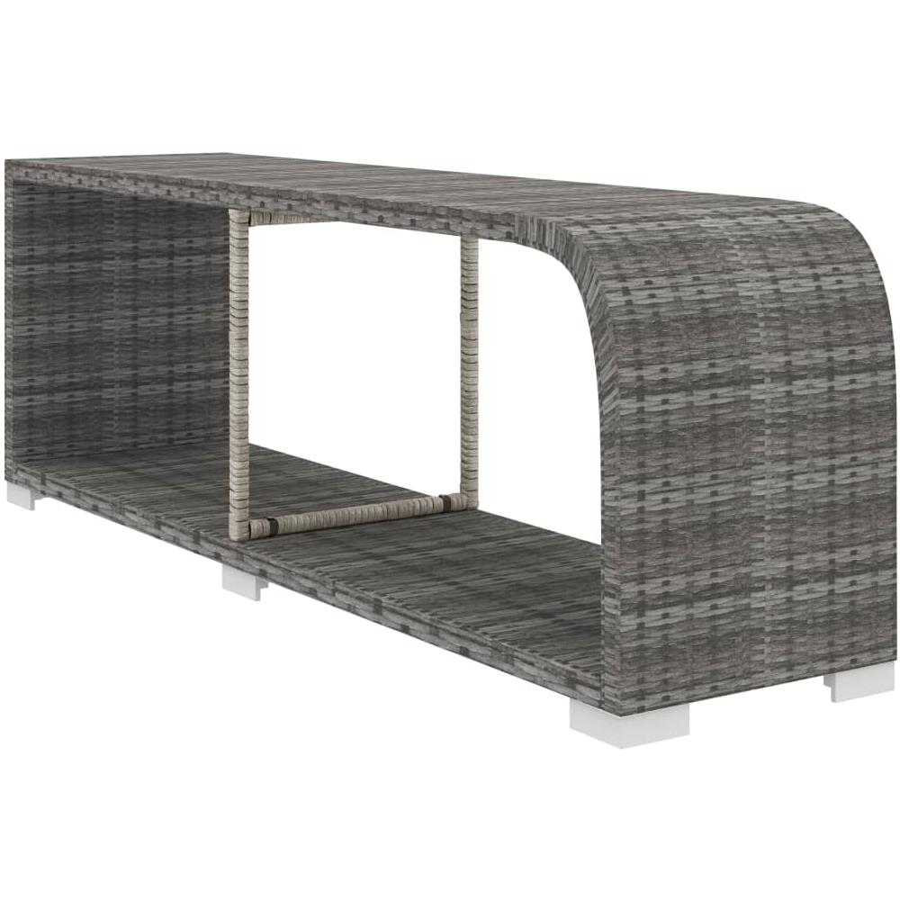 Set Divani Da Giardino 10 Pz Con Cuscini In Polyrattan Grigio - Foto 8