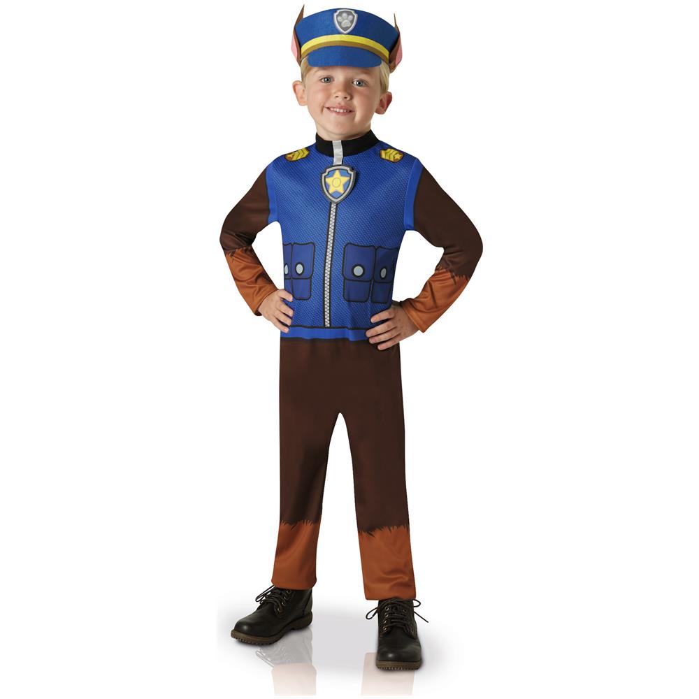 Costume Di Chase Di Paw Patrol Per Bambino - Taglia: 3/4 Anni (90/104 Cm) - Foto 1