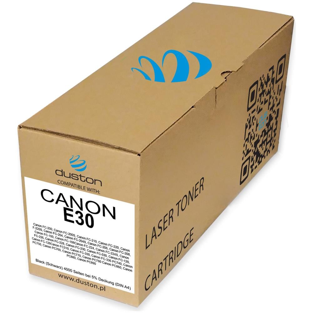 TONER - E30, 1491a003ba Negro Compatible Con Canon Fc120 Fc200 Fc204 210 220 224 230 300 310 330 336 530 700 740 750 760 770 795 860 920 921 950 980 - Foto 1