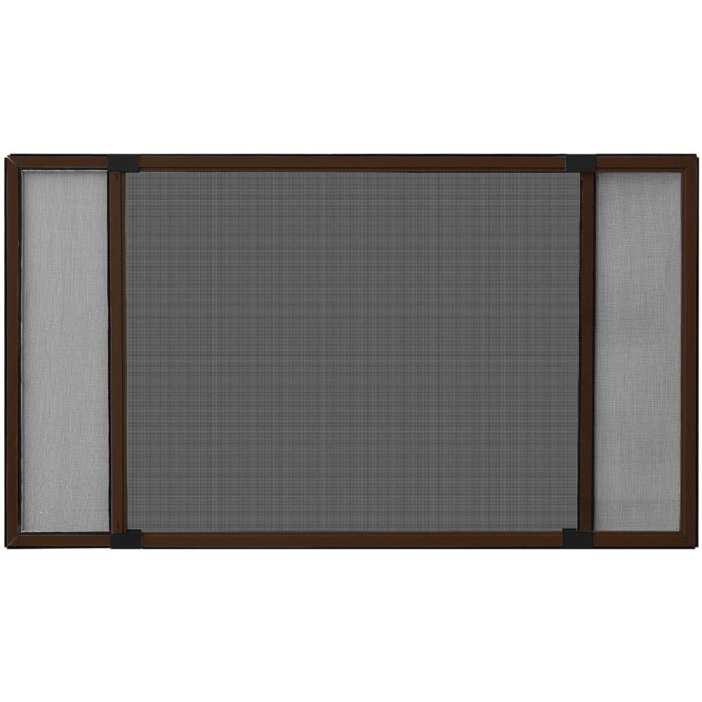 Zanzariera Allungabile Per Finestre Marrone (75-143) x50 Cm - Foto 2