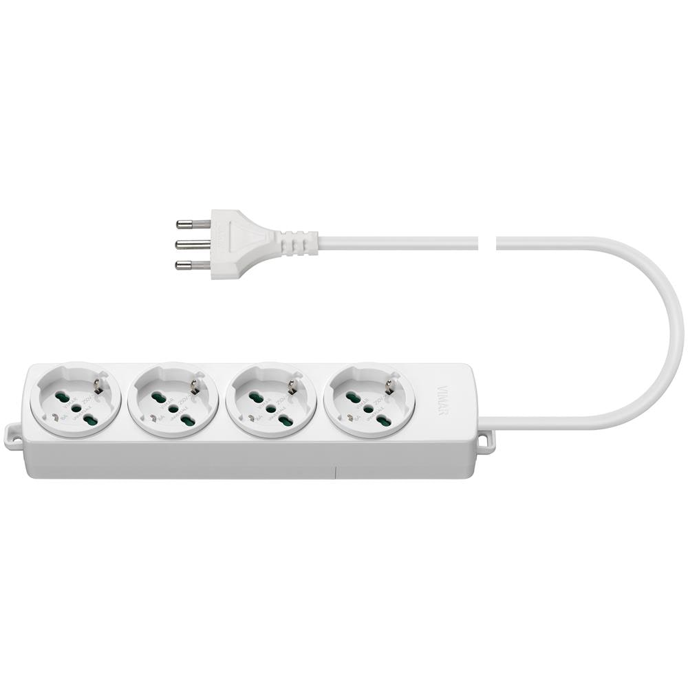 Presa Multipla 4 Universale+cavo Bianco - Foto 2