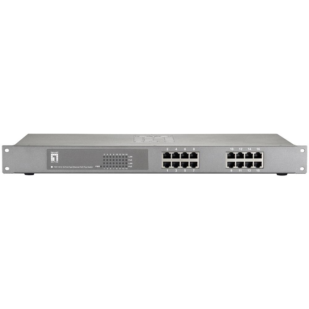 FEP-1612 Fast Ethernet (10/100) Supporto Power over Ethernet (PoE) Grigio - Foto 1