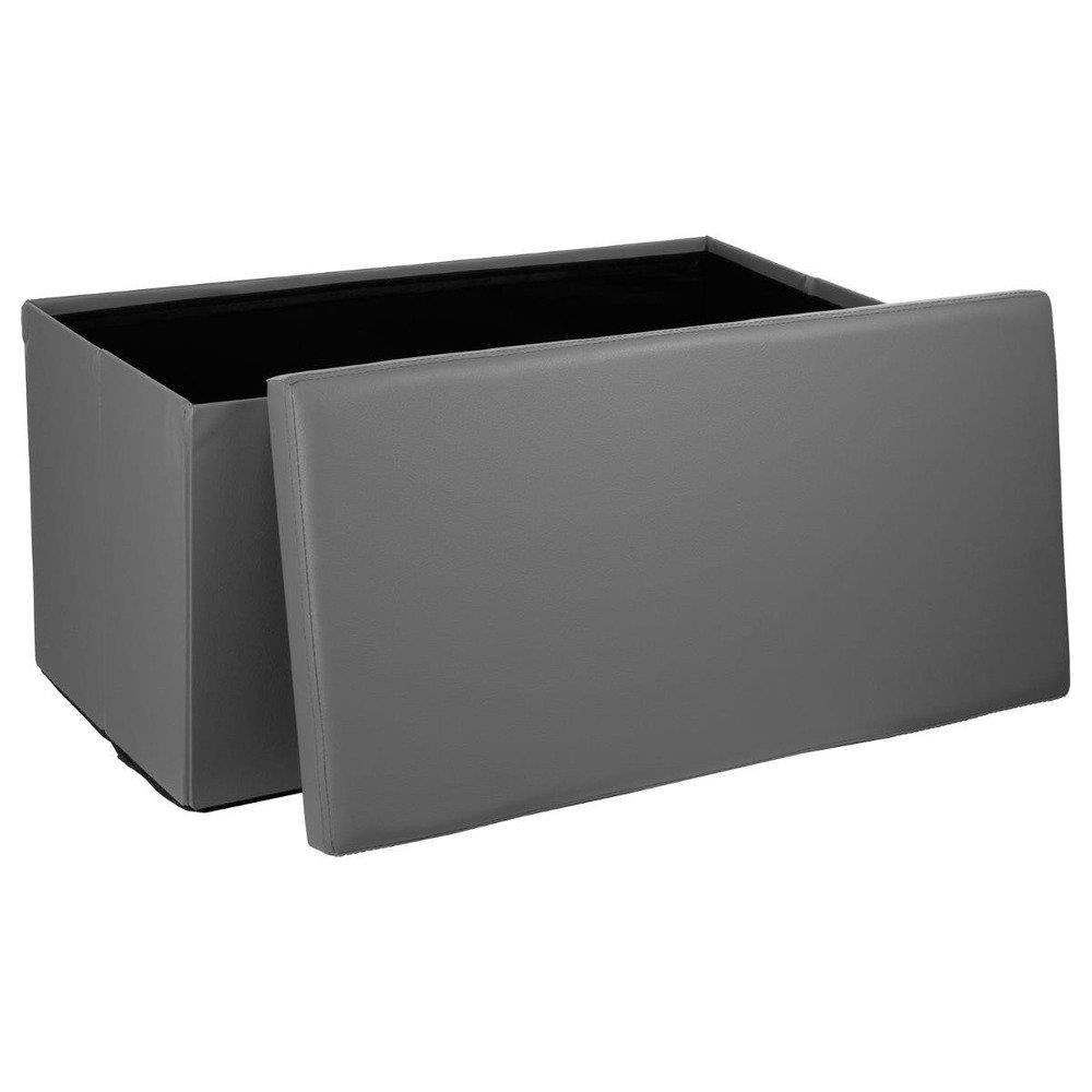 Poufa Grande Con Appunti In Grigio, Seduta Poufa, Poufa Per Corridoio, Poufa Per Camera, Pouf Reclinabile, Seduta, Poufa - Foto 2