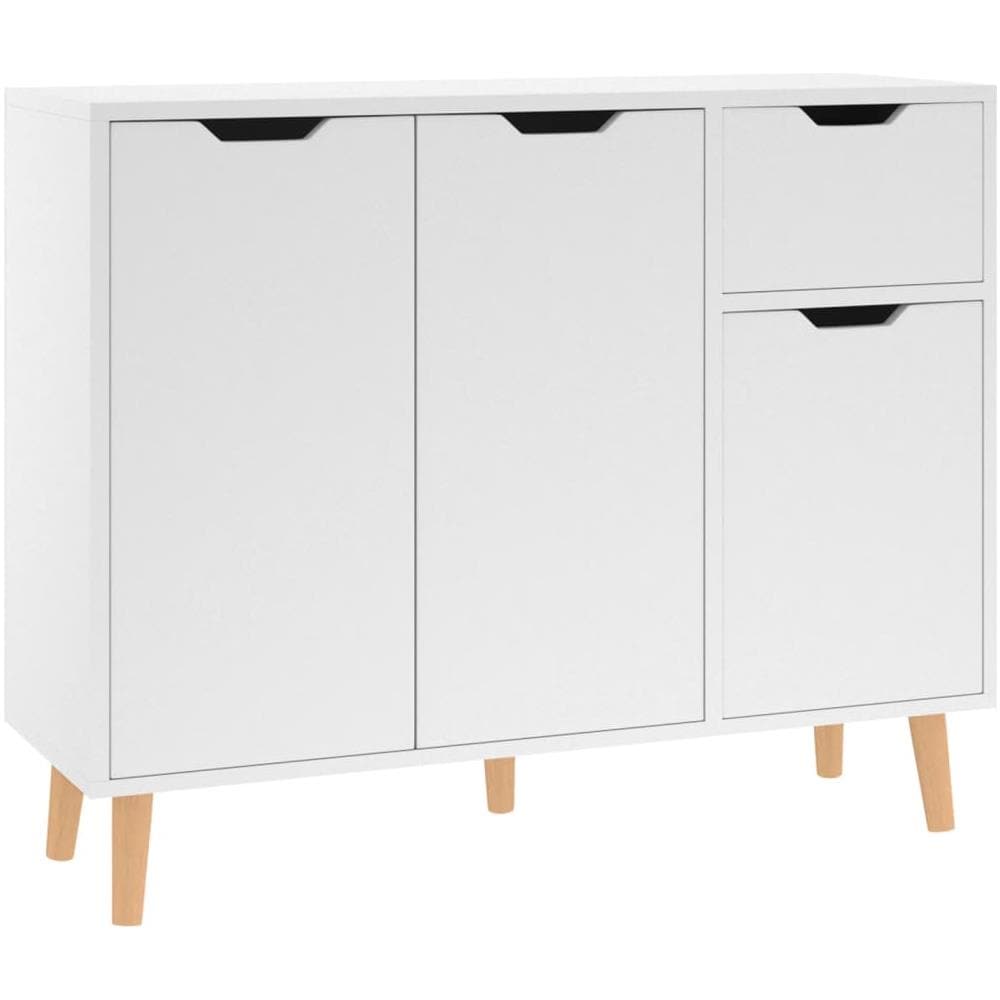 Credenza Bianca 90x30x72 cm in Legno Multistrato - Foto 1