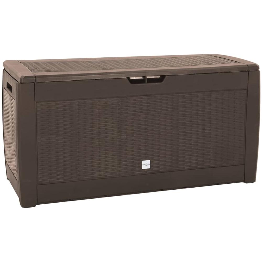 Baule Da Giardino Marrone 119x48x60 Cm In Polipropilene - Foto 1