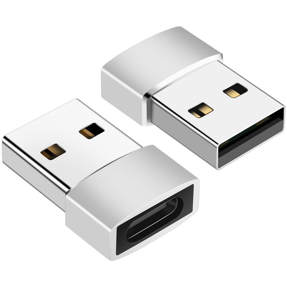 Adattatore Da Type-c Femmina A Usb A 2.0 Maschio Silver - Foto 2