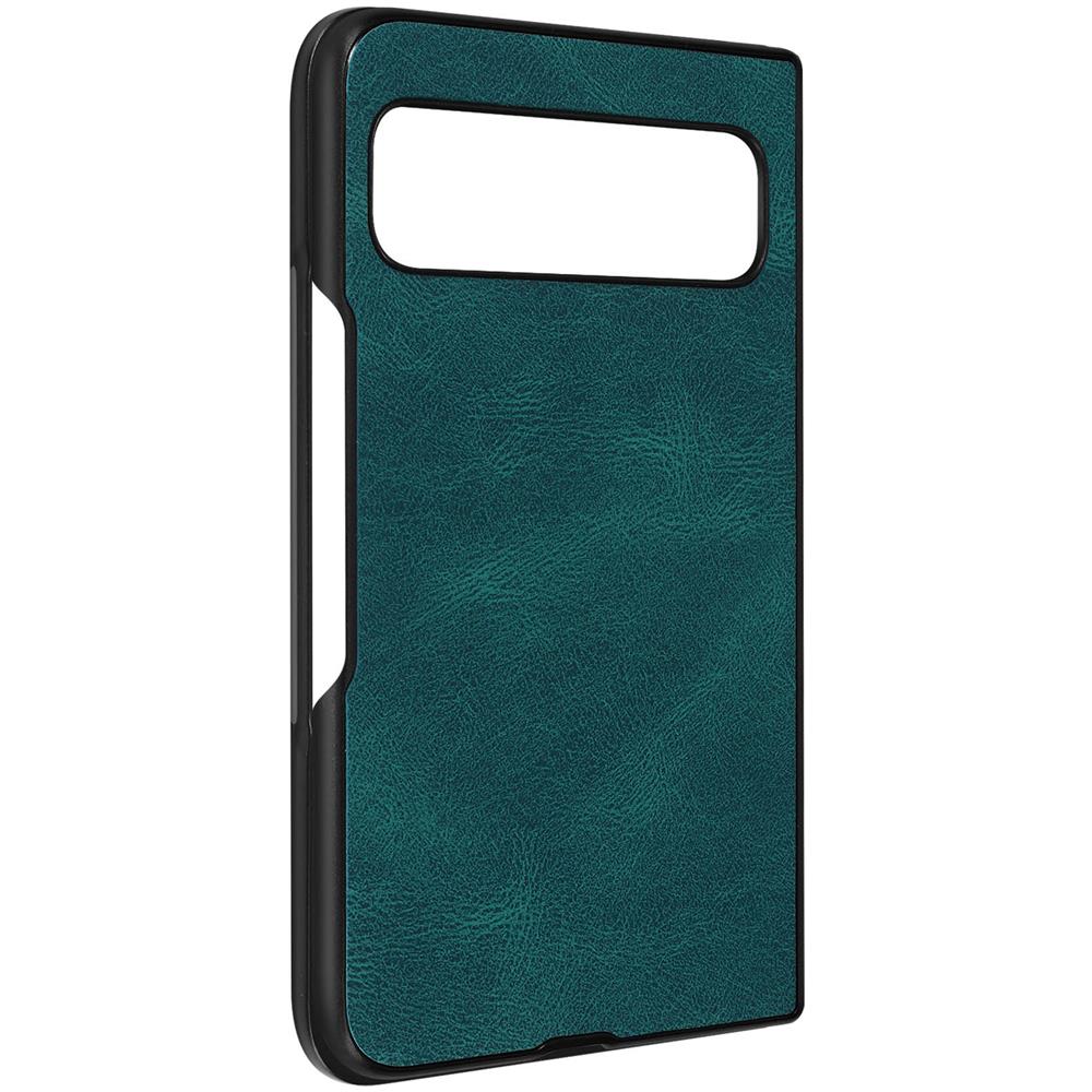 Cover Per Google Pixel Fold, Rigida E Soft-touch In Similpelle Verde Petrolio - Foto 1