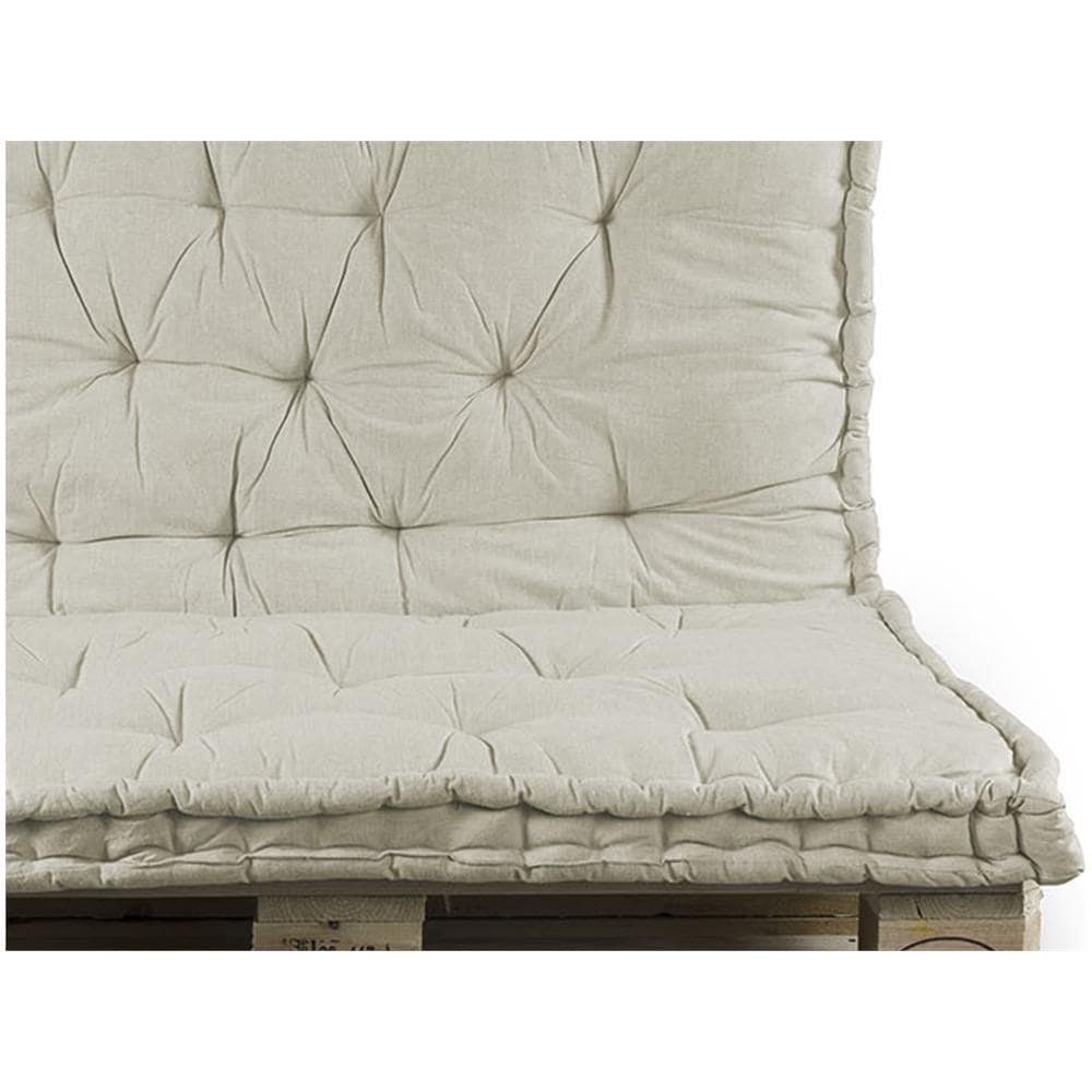 Cuscino Mattonella Per Seduta-schienale Divani Pallet Cuscino Per Bancale 80x120 80x120 Beige - Foto 4