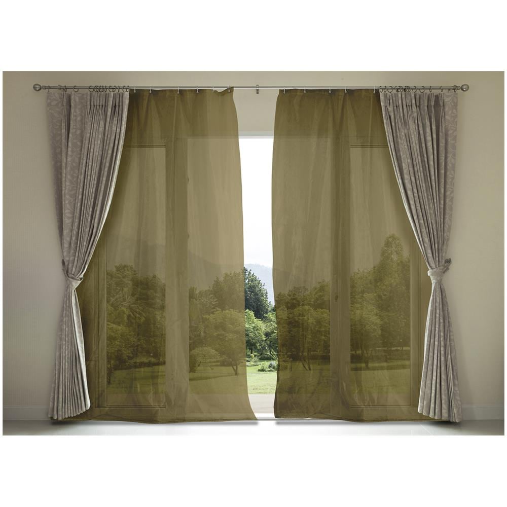 Tenda Zanzariera Per Porta E Finestre Anti Insetti Zanzare In Tinta Unita Vari Colori Protezione Mosche Zanzariera Marrone - Foto 1