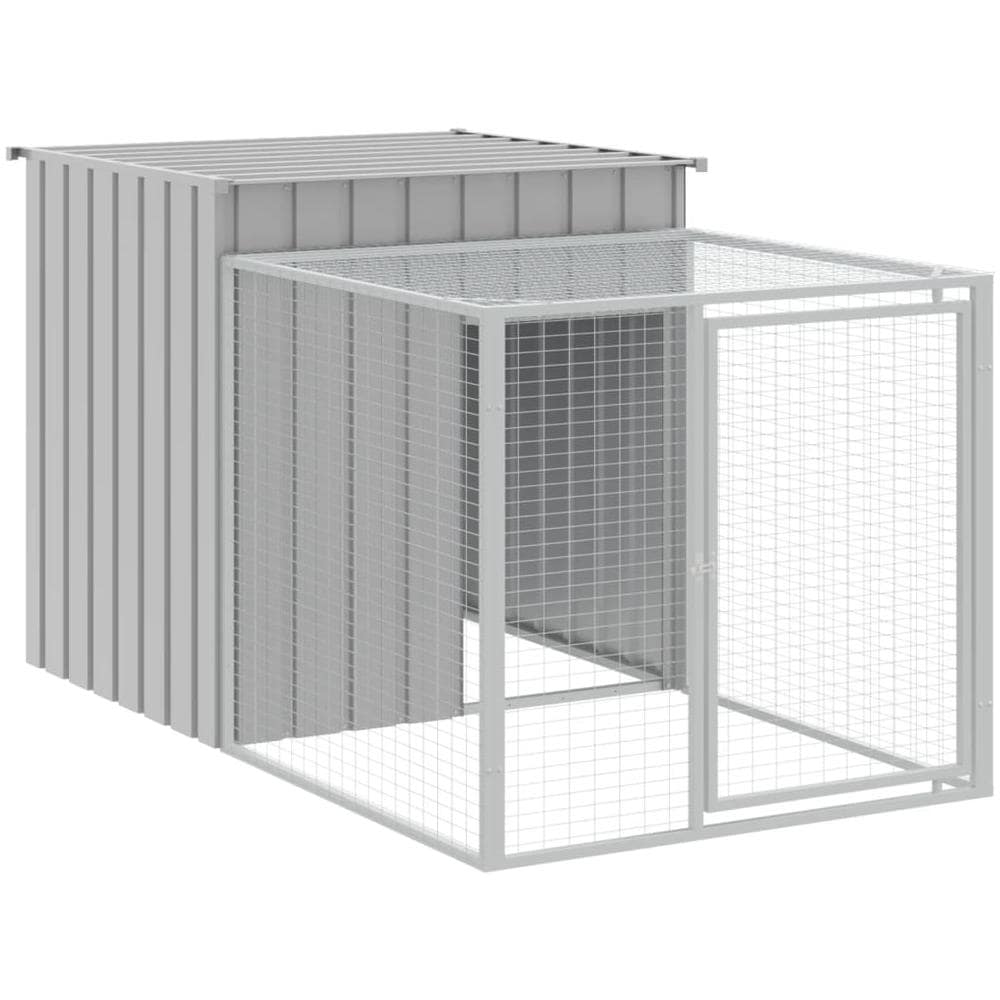 Pollaio Area Corsa Grigio Chiaro 110x813x110 Cm Acciaio Zincato - Foto 2