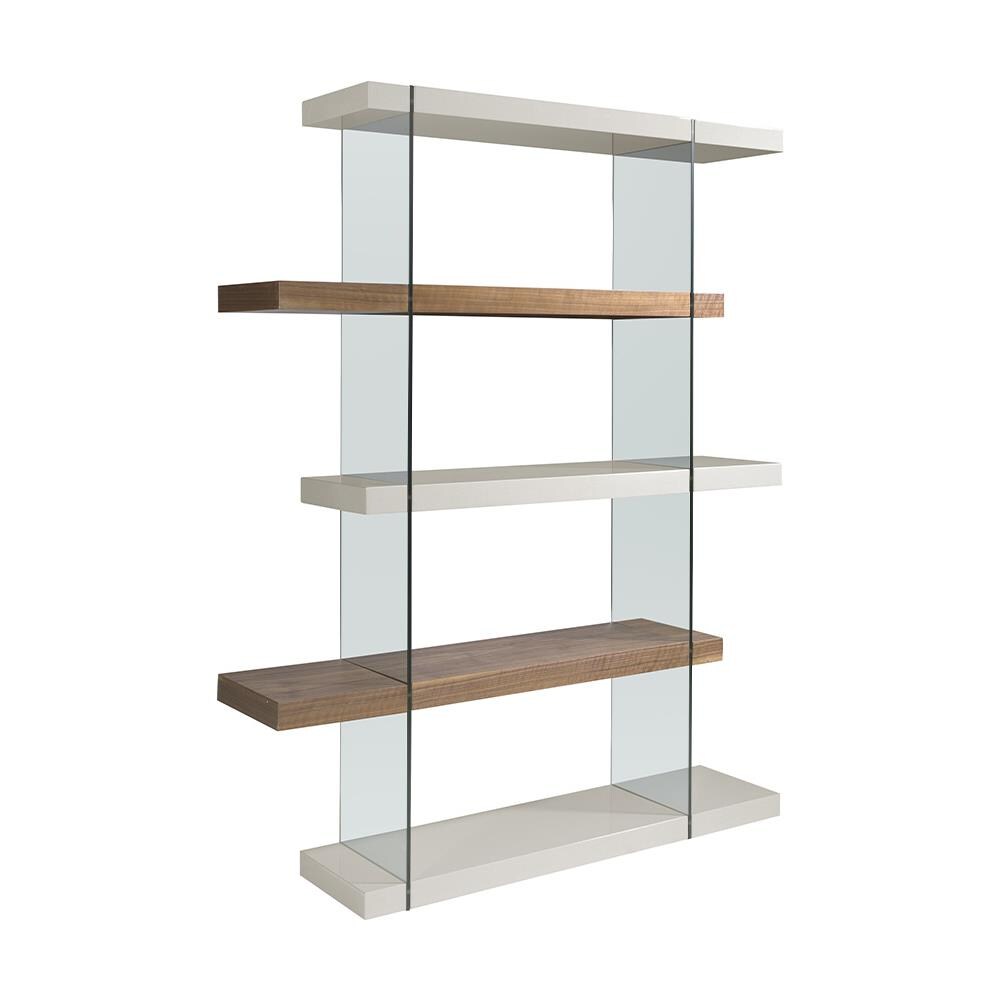 Mensola In Vetro Temperato ITB Solution Slim, 43x35 Cm, Porta 5 Kg, Staffa E Viti Incluse Per Lettori DVD E Dispositivi Audio/video