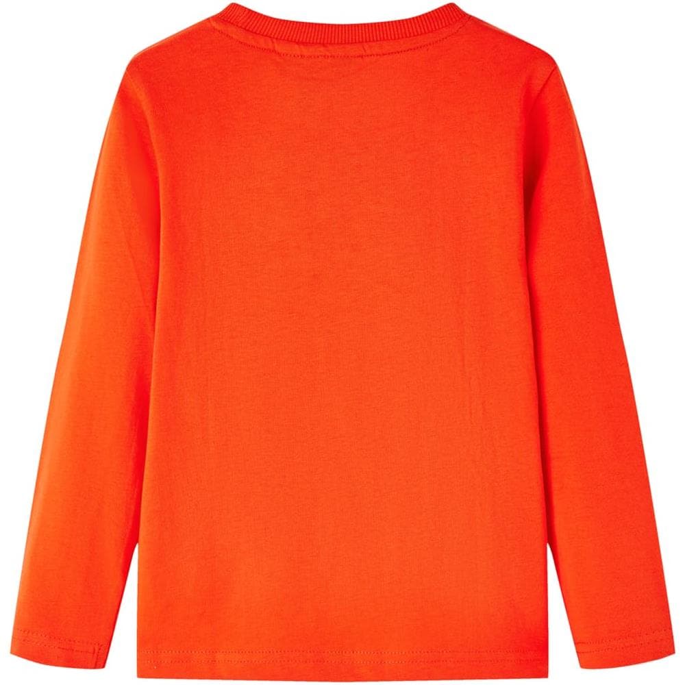 Maglietta Bambino Maniche Lunghe Porta Calcio Arancione Brillante 104 - Foto 2
