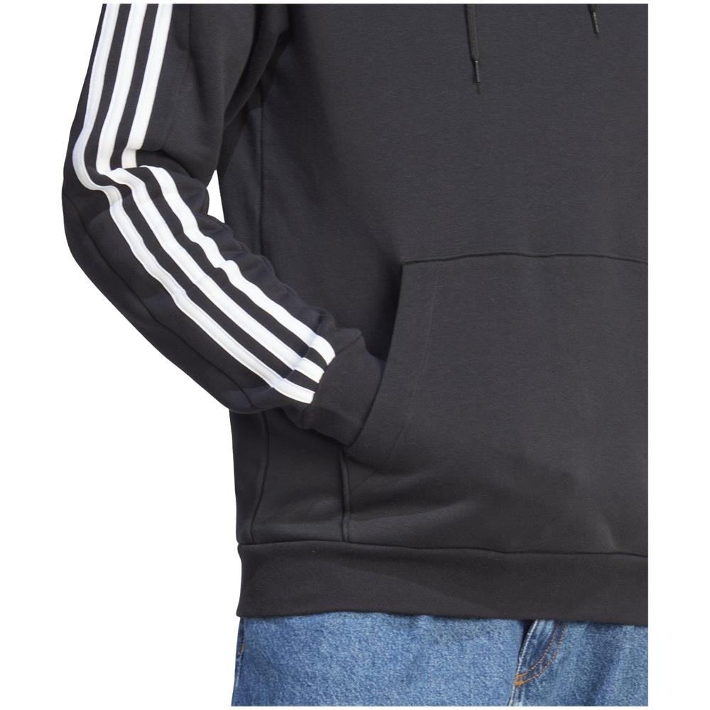 Felpa Uomo Hoodie Essentials Fleece 3-Stripes - Foto 4